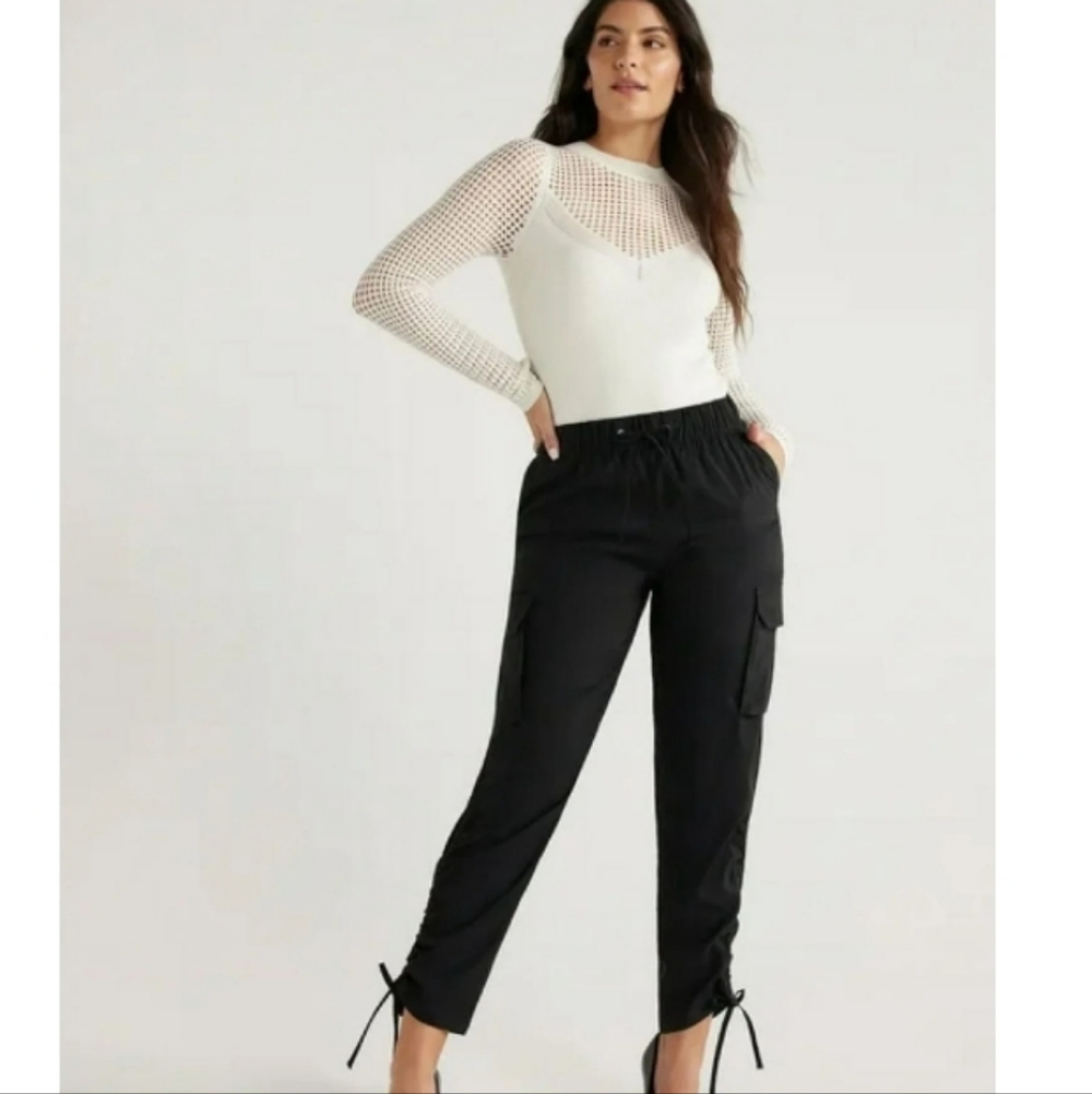 Sofia Vergara Cargo Ankle Pants NEW Sz L 12 14